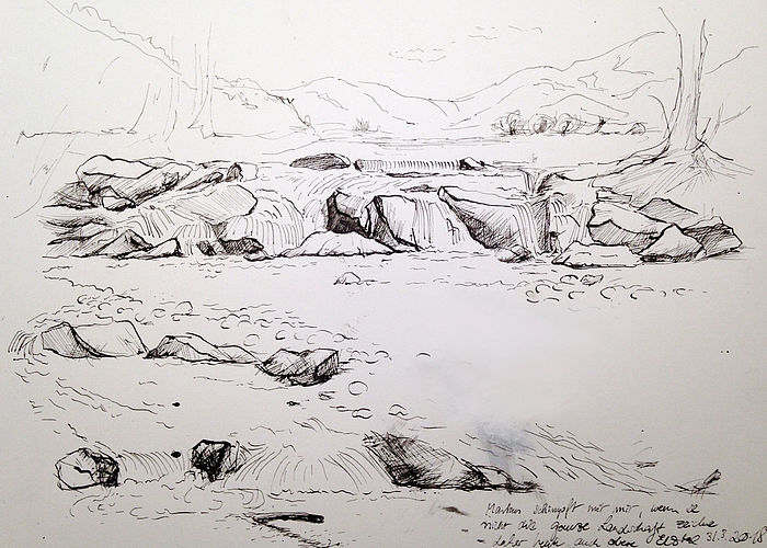 Elz Ufer, Gutach Brsg.<br>ca. 30 x 30 cm